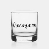 Groomsman Wedding Whisky Glas (Voorkant)