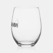 Groomsman Wedding Wijnglas Zonder Voet (Links)