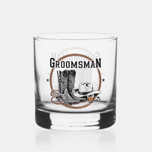 Groomsman Whisky Glas (Voorkant)