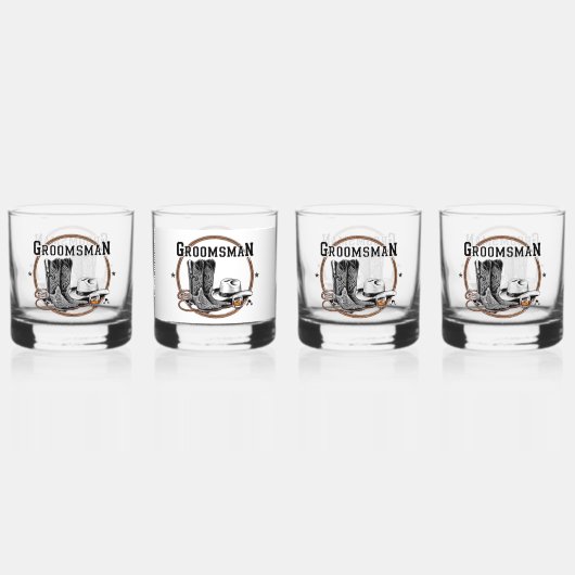 Groomsman Whisky Glas (Voorkant)