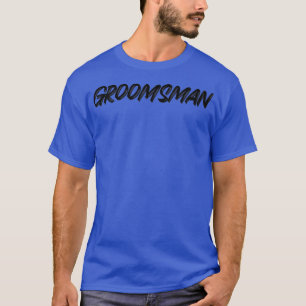 Groomsman zwart t-shirt