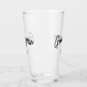 Groomsman Zwart Wit Bruiloft Glas Cup (Links)