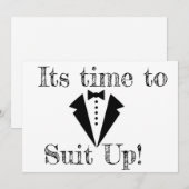 Groomsmankaart Feestdagenkaart (Voorkant / Achterkant)