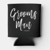 Groomsmen | Aangepaste bruiloft in Script-stijl Blikjeskoeler (Voorkant)