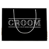 Groomsmen Bachelor Party Custom Groot Cadeauzakje (Voorkant)