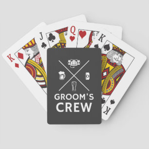 Groomsmen Bachelor Party Pokerkaarten