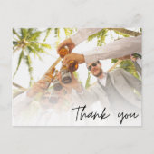 Groomsmen Best Man Weddenschap Foto bedankt Briefkaart (Voorkant)