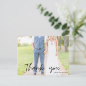 Groomsmen Best Man Weddenschap Foto bedankt Briefkaart (Staand voorkant)