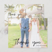 Groomsmen Best Man Weddenschap Foto bedankt Briefkaart (Voorkant / Achterkant)