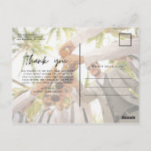 Groomsmen Best Man Weddenschap Foto bedankt Briefkaart (Achterkant)