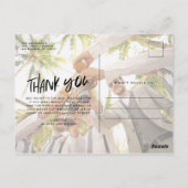 Groomsmen Best Man Weddenschap Foto bedankt Briefkaart (Achterkant)