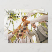 Groomsmen Best Man Weddenschap Foto bedankt Briefkaart (Voorkant / Achterkant)