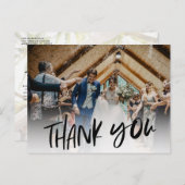 Groomsmen Beste Man Foto Bruiloft Dank u Briefkaart (Voorkant / Achterkant)