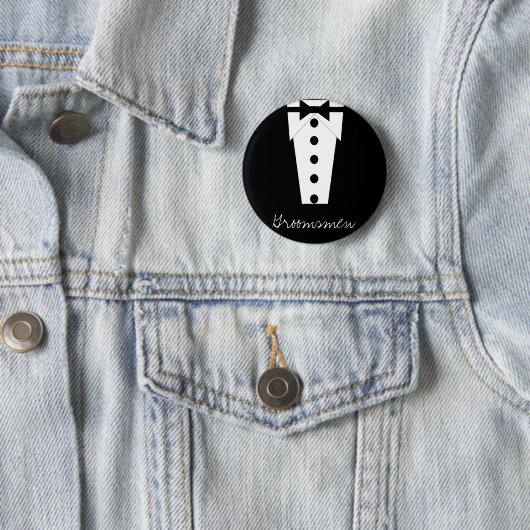 Groomsmen Button (In situ)