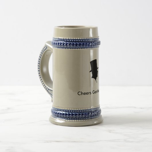 Groomsmen Celebratory Beer Stein Bierpul (Voorkant links)