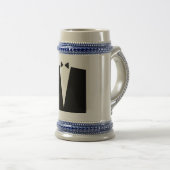 Groomsmen Celebratory Beer Stein Bierpul (Voorkant rechts)