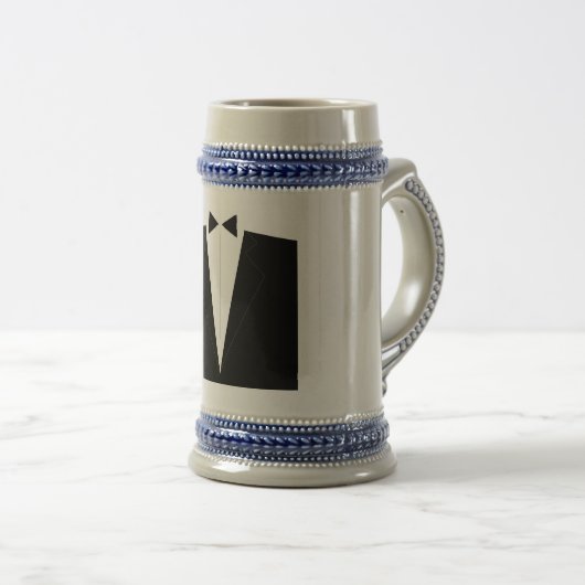 Groomsmen Celebratory Beer Stein Bierpul (Voorkant rechts)