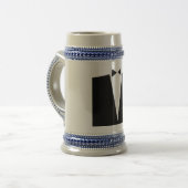 Groomsmen Celebratory Beer Stein Bierpul (Voorkant links)