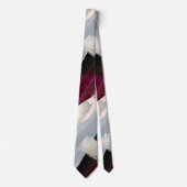 Groomsmen Colour Block Roos Gold Blush Burgundy Stropdas (Voorkant)