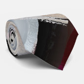 Groomsmen Colour Block Roos Gold Blush Burgundy Stropdas (Opgerold)