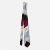 Groomsmen Colour Block Roos Gold Blush Burgundy Stropdas (Achterkant)