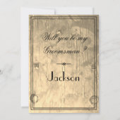 Groomsmen Cool Zal ik mijn Groomsman-voorstel zijn Kaart (Achterkant)