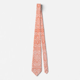 Groomsmen Coral Pattern Wedding Stropdas