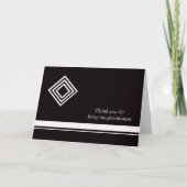 Groomsmen Dank u Kaart — Zwart-wit (Voorkant)