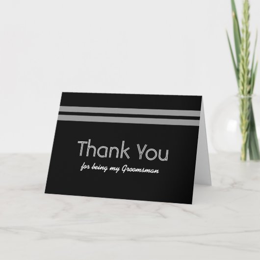 GROOMSMEN DANKT het Gewaagde Huwelijk van de Bedankkaart (Voorkant)