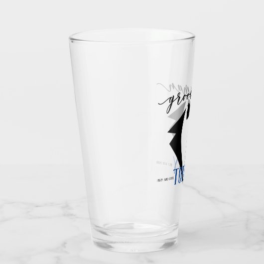 Groomsmen geschenken pint glas (Rechts)