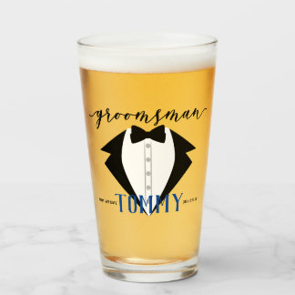 Groomsmen geschenken pint glas