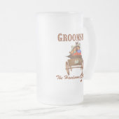 Groomsmen Gift 16 oz Frosted Beer Mok (Voorkant rechts)