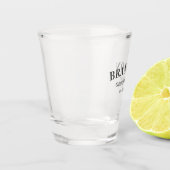 Groomsmen Gift Classic Elegant Wedding Dank u Shot Glas (Links)