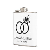 Groomsmen Gift Flask Persoonlijke cadeau Heupfles (Links)