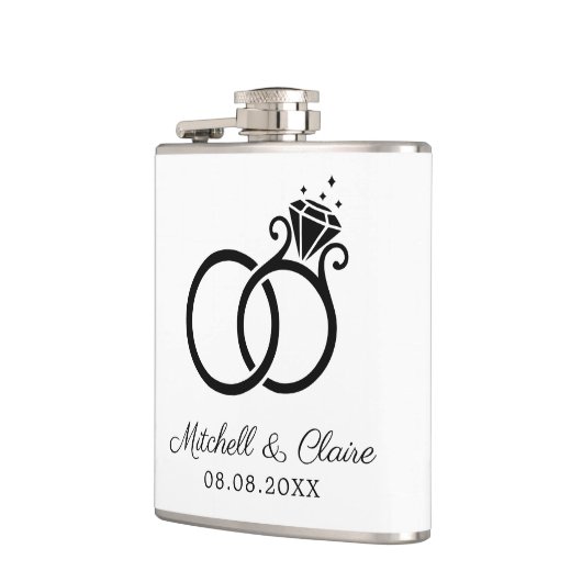 Groomsmen Gift Flask Persoonlijke cadeau Heupfles (Links)