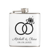 Groomsmen Gift Flask Persoonlijke cadeau Heupfles (Voorkant)