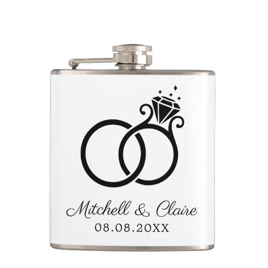 Groomsmen Gift Flask Persoonlijke cadeau Heupfles (Voorkant)