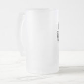 Groomsmen Gift Glass Beer Stein Matglas Bierpul (Voorkant links)