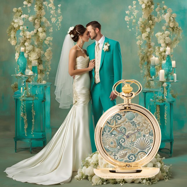 Groomsmen Gift Gouden Zakje Horloge Pearl Coast El (Creator heeft geüpload)