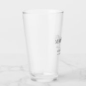 Groomsmen Gift Modern Trendy Monogram Initiaal Bee Glas (Rechts)