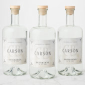 Groomsmen Gifts - Monogram Weddenschap voor Beste  Likeurfles Etiket (Flessen)