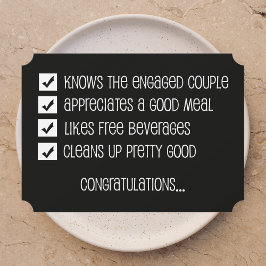 Groomsmen Grappige Checklist Kaart