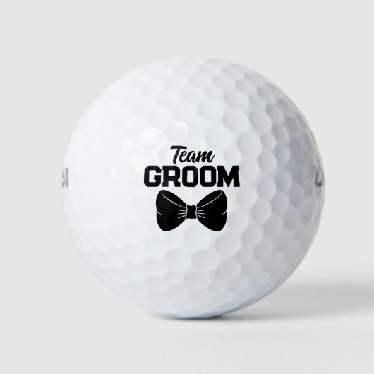 Groomsmen Groom Bow Stropdas Bride Team Groomsmen Golfballen (Voorkant)