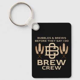 Groomsmen Groom Cream Drink Weekend van de Partij Sleutelhanger