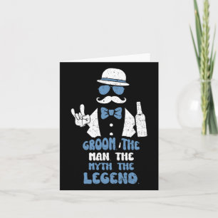 Groomsmen Groom. Het Man. De mythe. De legende. - Kaart