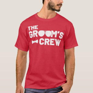 Groomsmen Groom Squat Mannen Bachelor Supplies Par T-shirt