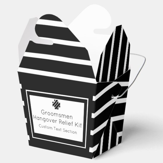 Groomsmen Hangover Relief Kit Bedankdoosjes (Geopend)