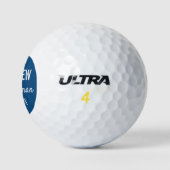 Groomsmen Modern Typography Wedding Favor Golfballen (Logo)