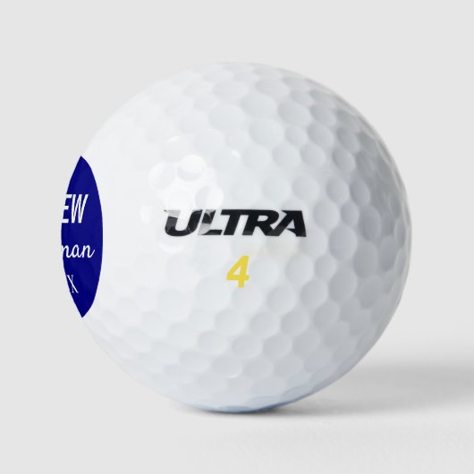 Groomsmen Modern Typography Wedding Favor Golfballen (Logo)