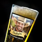 Groomsmen Pint Glass-serie: de lasso-legende Glas